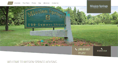 Desktop Screenshot of missionspringshousing.com